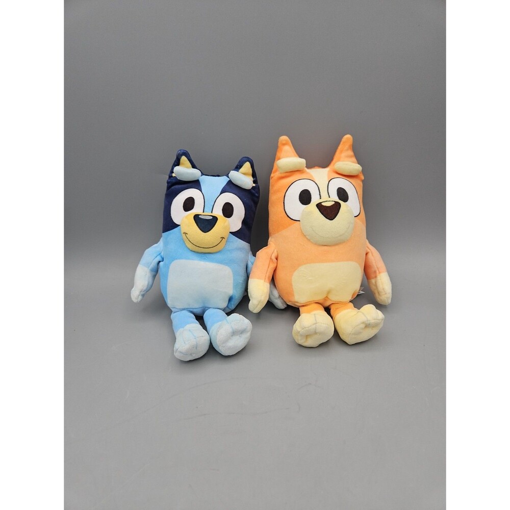 Disney Bluey & Sister Bingo Puppy Dog Plush Toy Lovey Starry Eyes 7” LOT Star